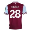 Camiseta de fútbol West Ham United Soucek 28 Primera Equipación 2024-25 - Hombre